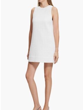 Theory Sleeveless Tweed Shift Dress